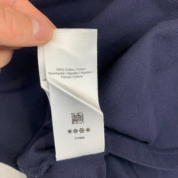 Fred Perry Bradley Wiggins Mens Shirt 2XL (Fits XL) Blue Striped Polo Pique Zip - Picture 7 of 8